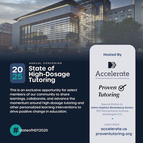 Accelerate's State of High Dosage Tutoring 2025 event